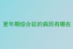 更年期综合征的病因有哪些