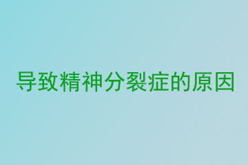 导致精神分裂症的原因