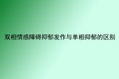 双相情感障碍抑郁发作与单相抑郁的区别